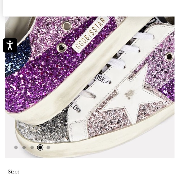 COPY - *Authentic*Purple Glitter Golden Goose - Picture 3 of 6
